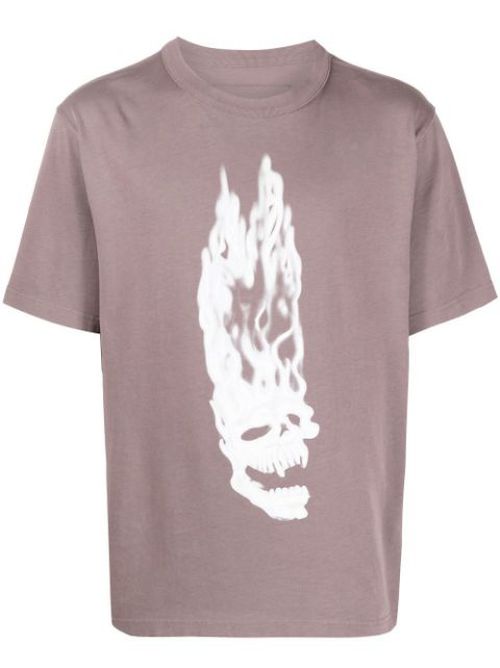 Flaming skull T-shirt