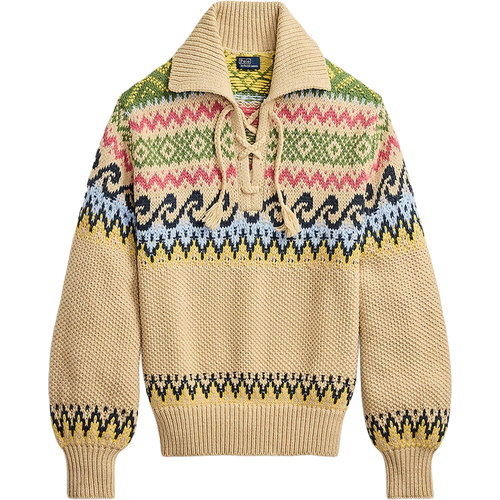 Polo Ralph Lauren Fair Isle Jumper Tan Multi