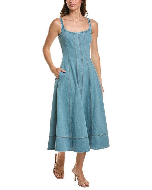 Tia Sculpted Midi Dress