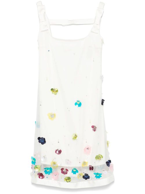 Viktor & Rolf embroidered mini dress - White