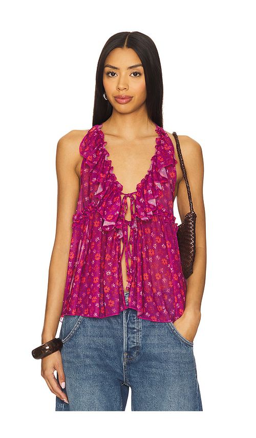 Free People Fearless Knit Tank in Fuchsia. -  XS also in L, M