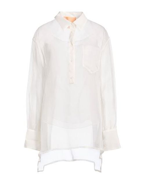 Woman Top White Size 4 Silk