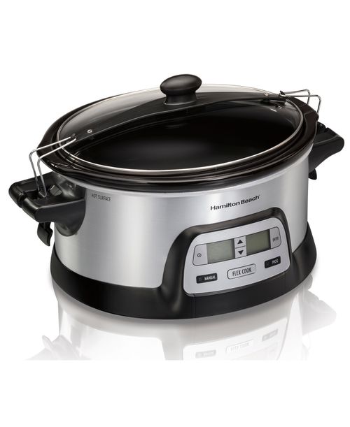 Programmable Flex Cook 6 Quart Slow Cooker - 33861 - Silver