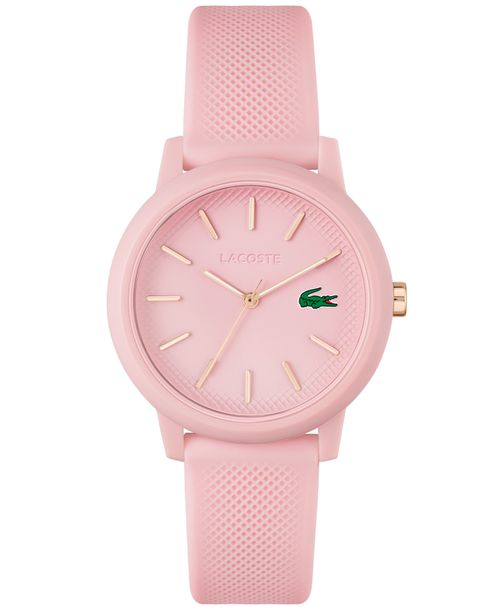 Women's L.12.12 Pink Silicone Strap Watch 36mm - Pink