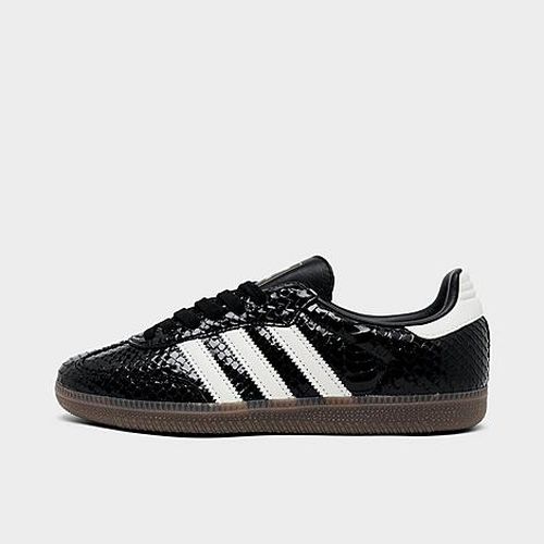 Women's Originals Samba OG Crocodile Patent Leather Casual Shoes in Core Black/Off White/Gum