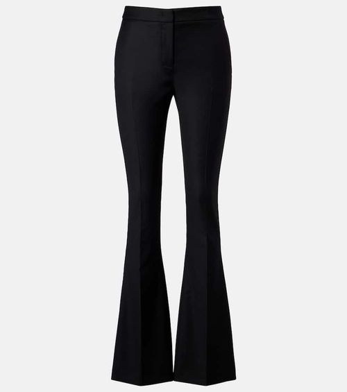 Pleated flared pants
