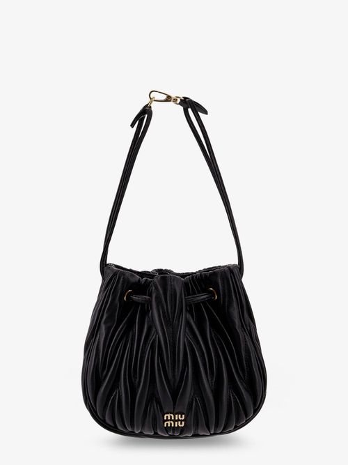 Miu Miu Matelassé Leather Bucket Bag