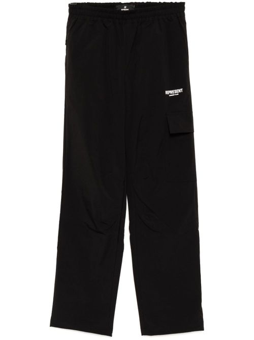 Logo print sweatpants - Black