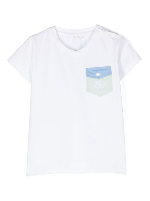Embroidered-logo T-shirt - White