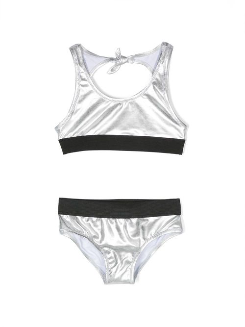 Metallic-finish bikini - Silver