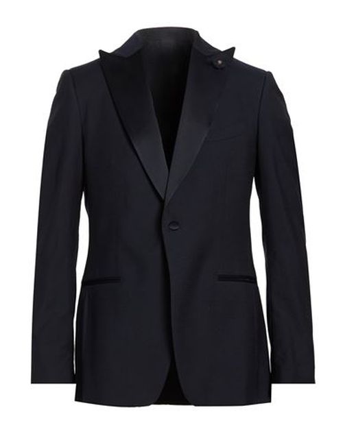 Man Blazer Midnight blue Size 38 Wool, Silk