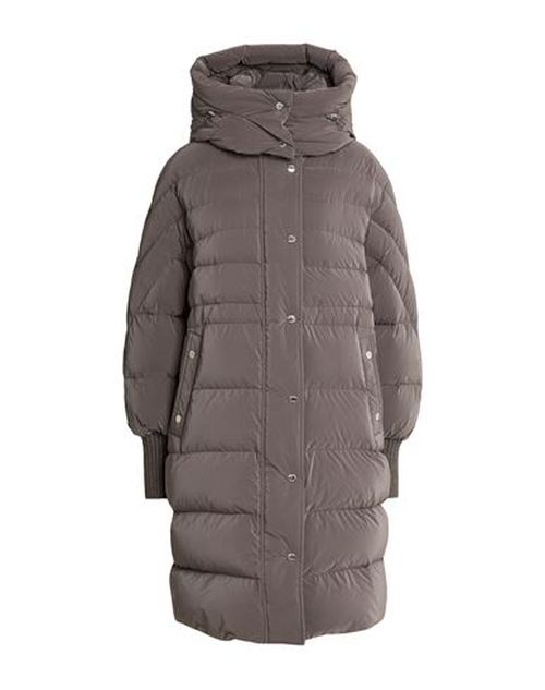 Woman Puffer Taupe Size 4 Polyamide, Polyester, Virgin Wool