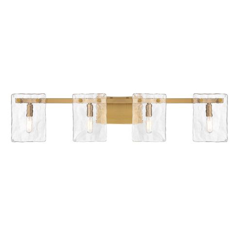 Genry 4-Light Bathroom Vanity Light in Warm Bra