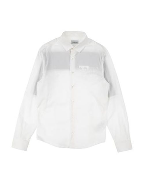 Bikkembergs Kid Boy Shirt White Size 16+ Cotton, Elastane