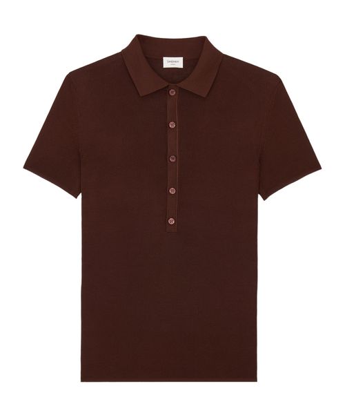 Button Detailed Short-Sleeved Polo Shirt