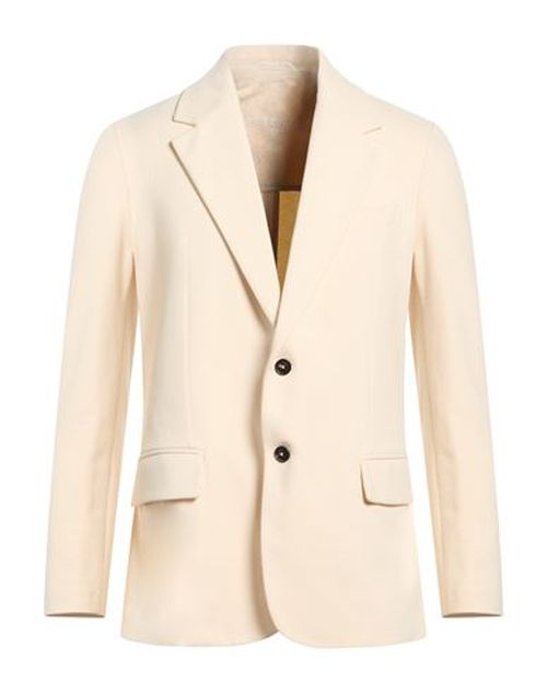 Man Blazer Cream Size 40 Cotton, Elastane