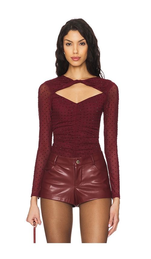 ASTR the Label Ancira Bodysuit in Black. S also in