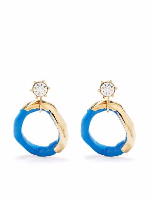 Calamari two-tone earrings - Gold