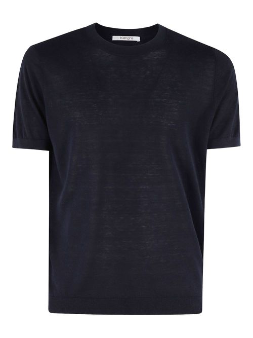 Linen T-shirt - Blue