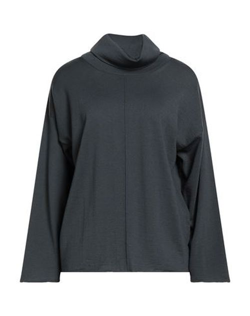 Woman Turtleneck Grey Size 4 Merino Wool