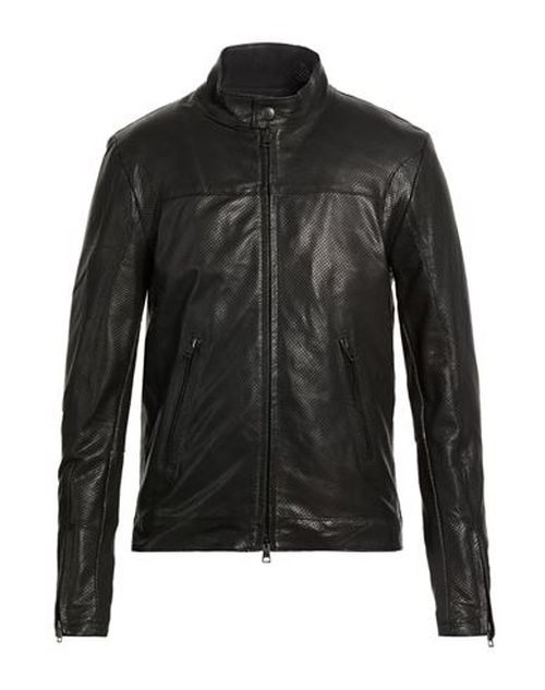 Man Jacket Black Size L Leather