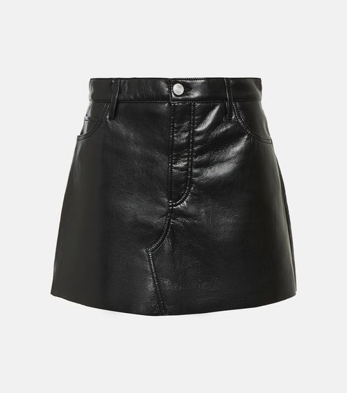 Le High 'N' Tight leather miniskirt