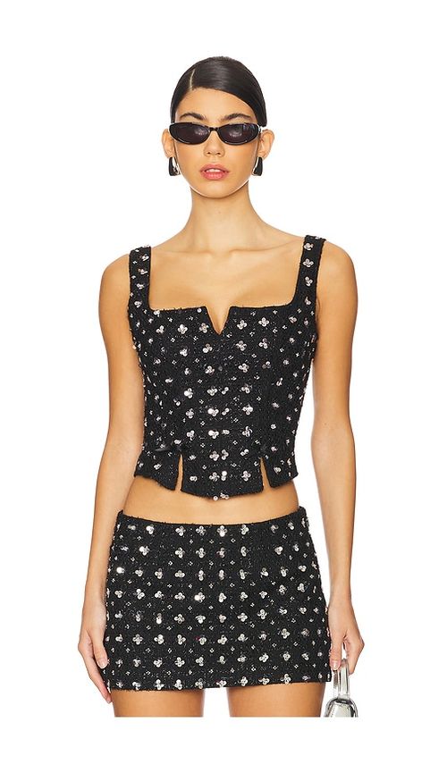 GUIZIO BIKINI-OBERTEIL MIT BUSTIER ARLO in Black. Größe XXS. Also in L, M, S