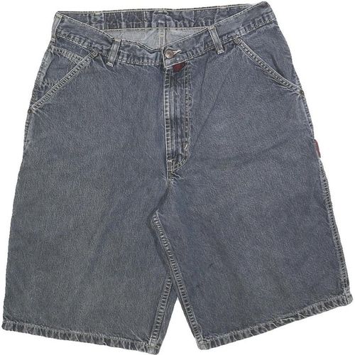 CROSS COLOURS Mens Denim Shorts Blue Casual M W32 Workwear Cotton Blend