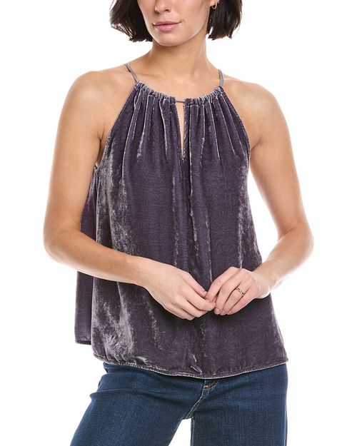 Aleah Silk-Blend Top