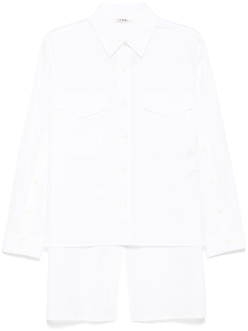 Crease-effect shirt - White