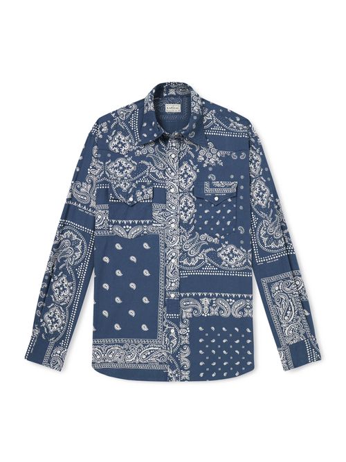 Bandana-Print Cotton Shirt