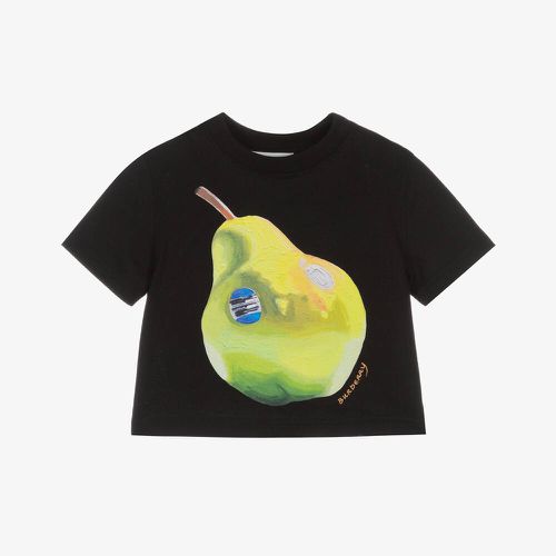Baby Boys Black Cotton T-Shirt