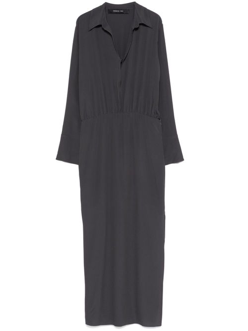 Crepe maxi dress - Grey