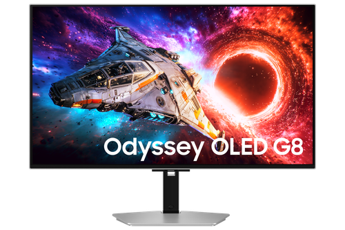 "32" Odyssey OLED G8 G80SH 4K 240Hz Gaming Monitor Silver"