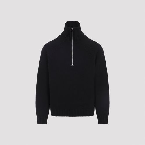 Cashmere Wool Half Zip Cardigan for Men