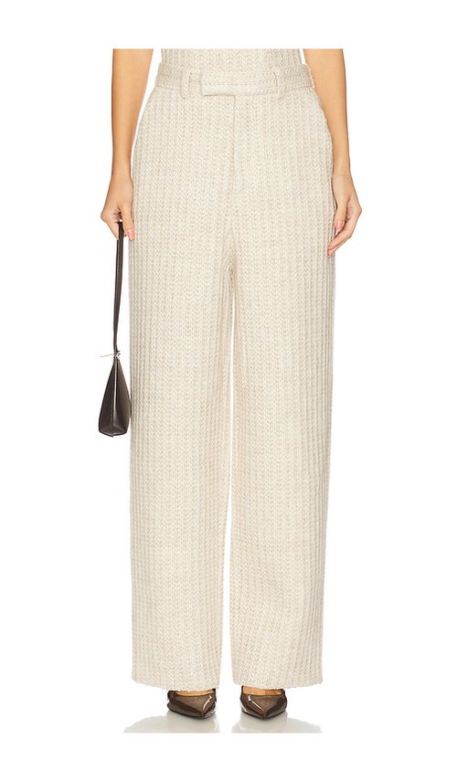GIUSEPPE DI MORABITO Waffle Knit Pant in Beige. 42. Also , 38