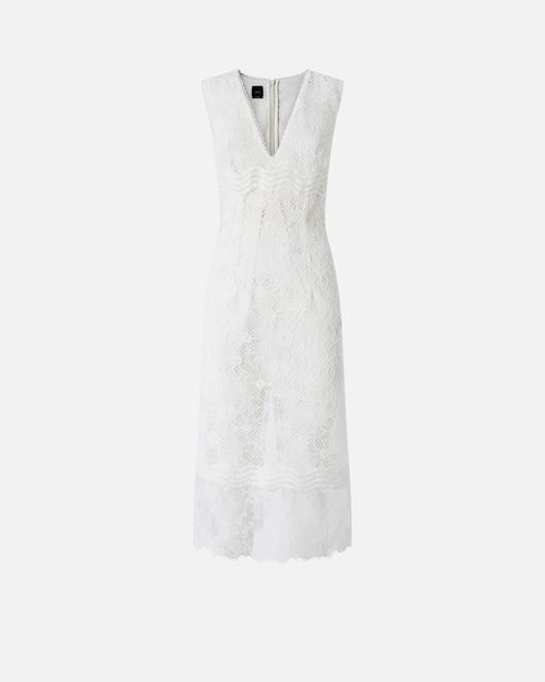 Sleeveless midi dress in lace - 36