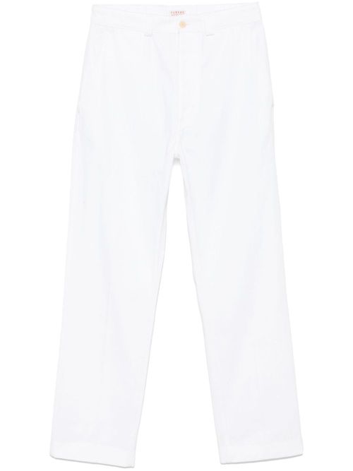 Cotton twill chinos - White