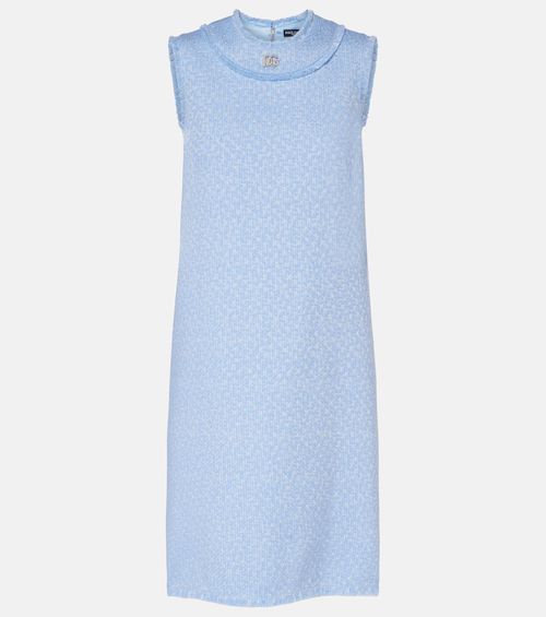 DG wool-blend tweed minidress