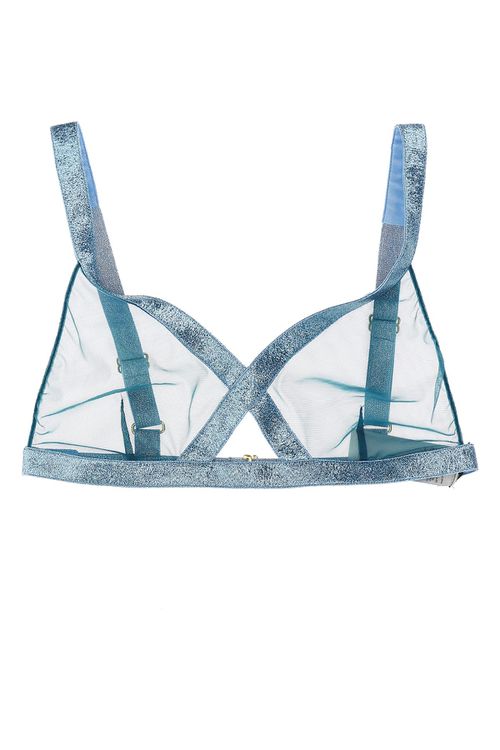 Iridescent Sable Tulle Top
