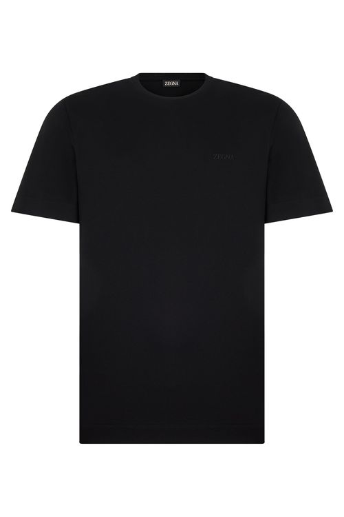 Cotton T-Shirt — Black