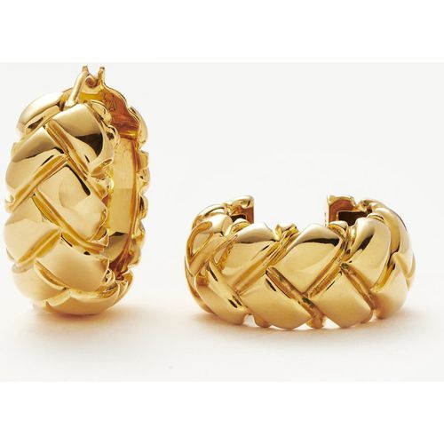 Lucy Williams Chunky Waffle Hoop Earring