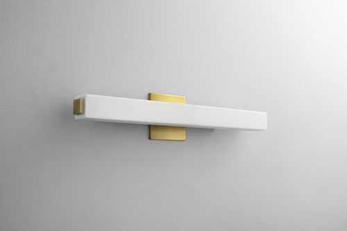 Oxygen Adelphi Bathroom Vanity Light in Aged Bras