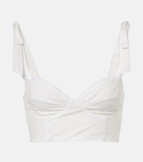 Alba cotton poplin crop top
