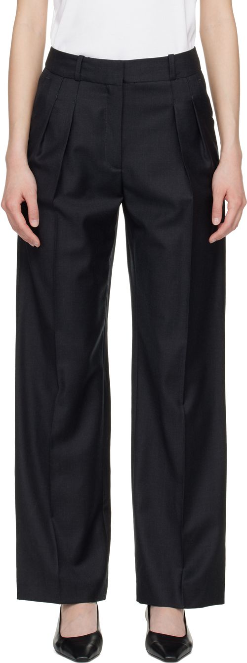 Black Sbiru LDS Straight Leg Trousers