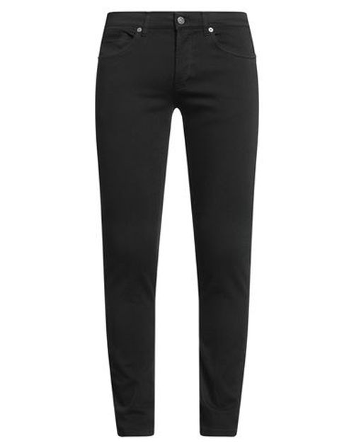 Man Pants Black Size 33 Cotton, Elastomultiester, Elastane