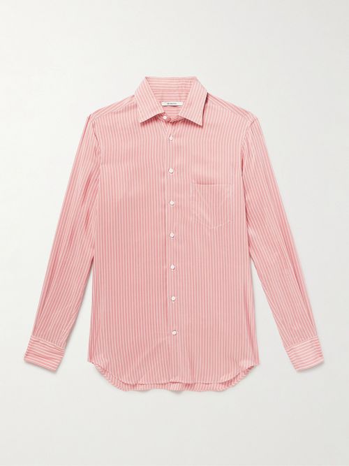Striped Silk-Poplin Shirt