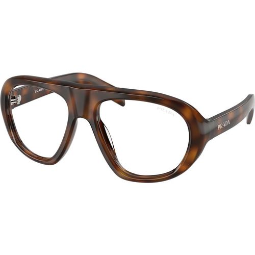 Prada Woman Prada PR C05S 20D08N Sunglasses Acetate Turtle Transparent Geometric Norma