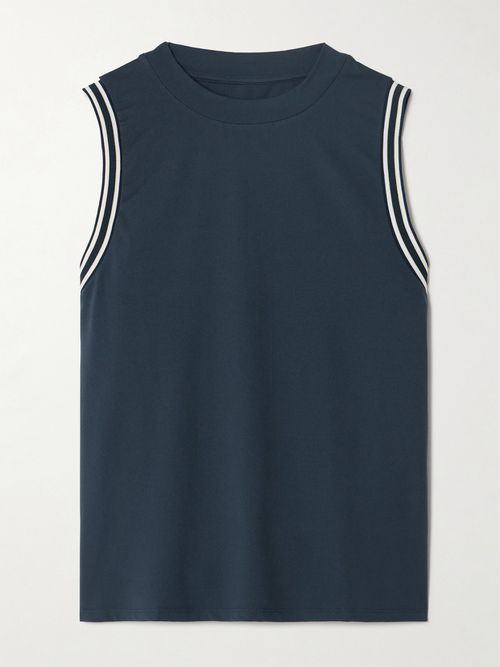 Wellings Striped Stretch Recycled-jersey Tank