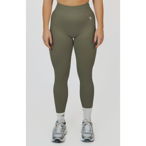 V3 Apparel Womens Form Seamless Scrunch Leggings - Olive Green Polyamide - Size X-Small